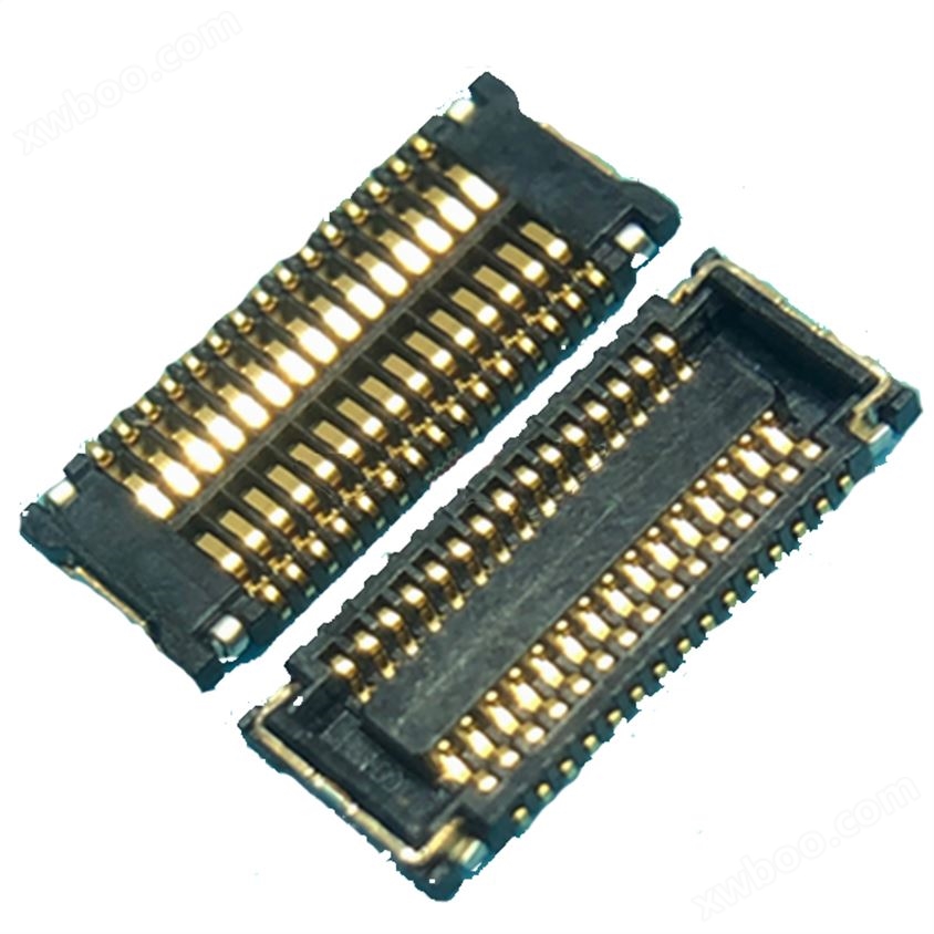 0.4mm板对板连接器 母座 对插合高0.7mm