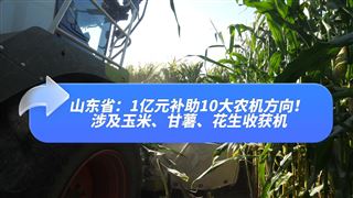 山东省：1亿元补助10大农机项目，涉及玉米、甘薯、花生收获机